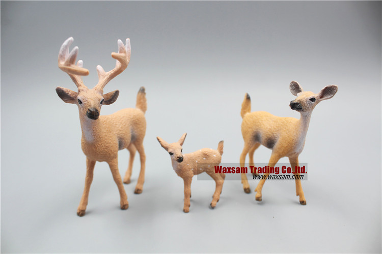 Miniature North American Wildlife Elk Family Toy