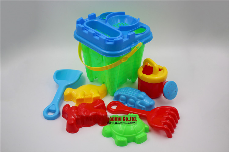Sand Toys Kit with Sand Castle Bucket for Kids
