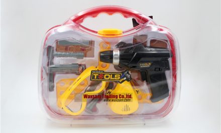 Durable Kids Tool Set with Electronic Cordless Drill