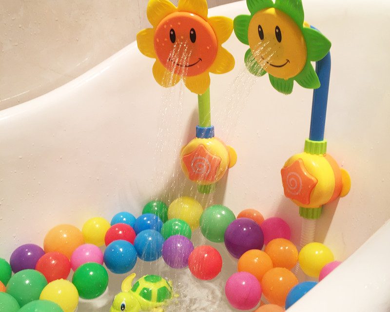 Sunflower /Tortoise Water Spout,Spraying Baby Bath Toy for Kids